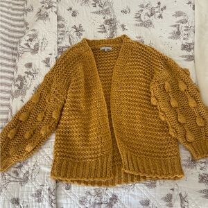 Talulah  Mustard Knit Cardigan